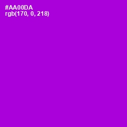 #AA00DA - Electric Violet Color Image