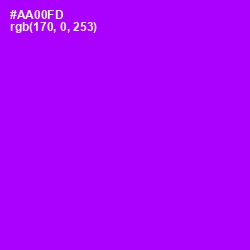 #AA00FD - Electric Violet Color Image