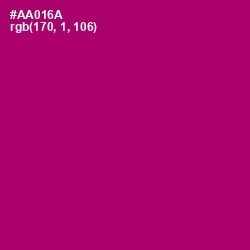 #AA016A - Lipstick Color Image