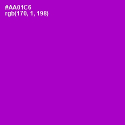 #AA01C6 - Electric Violet Color Image