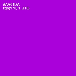 #AA01DA - Electric Violet Color Image