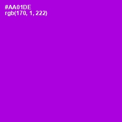 #AA01DE - Electric Violet Color Image