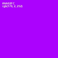 #AA02FC - Electric Violet Color Image