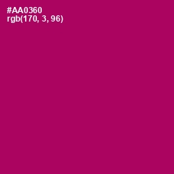 #AA0360 - Lipstick Color Image