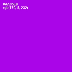 #AA05E8 - Electric Violet Color Image