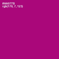 #AA077B - Flirt Color Image