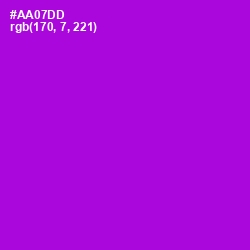 #AA07DD - Electric Violet Color Image