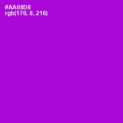 #AA08D8 - Electric Violet Color Image
