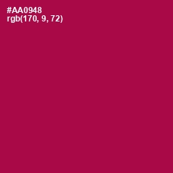 #AA0948 - Jazzberry Jam Color Image