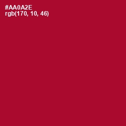 #AA0A2E - Shiraz Color Image