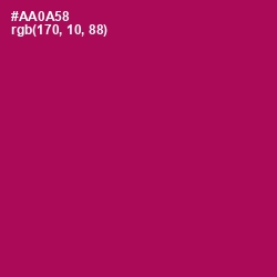#AA0A58 - Jazzberry Jam Color Image