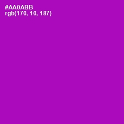 #AA0ABB - Violet Eggplant Color Image