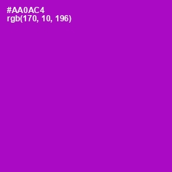 #AA0AC4 - Electric Violet Color Image