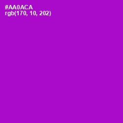 #AA0ACA - Electric Violet Color Image