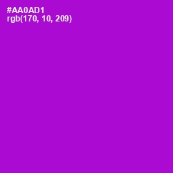 #AA0AD1 - Electric Violet Color Image