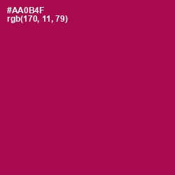 #AA0B4F - Jazzberry Jam Color Image