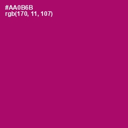 #AA0B6B - Lipstick Color Image