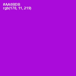 #AA0BDB - Electric Violet Color Image