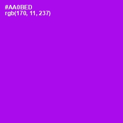 #AA0BED - Electric Violet Color Image