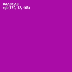 #AA0CA8 - Violet Eggplant Color Image