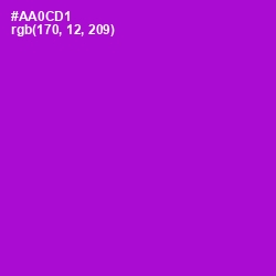 #AA0CD1 - Electric Violet Color Image