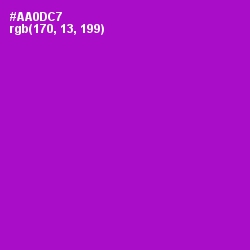 #AA0DC7 - Electric Violet Color Image