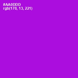 #AA0DDD - Electric Violet Color Image