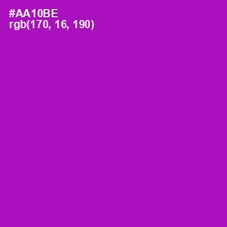 #AA10BE - Violet Eggplant Color Image