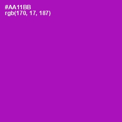 #AA11BB - Violet Eggplant Color Image