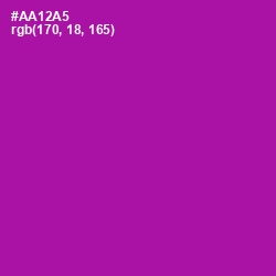 #AA12A5 - Violet Eggplant Color Image