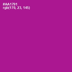 #AA1791 - Violet Eggplant Color Image