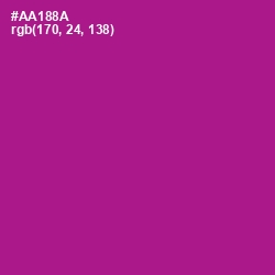 #AA188A - Violet Eggplant Color Image