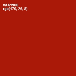 #AA1908 - Milano Red Color Image