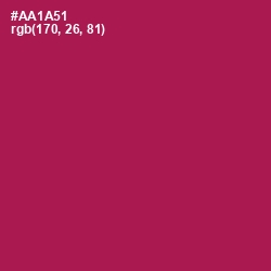 #AA1A51 - Jazzberry Jam Color Image