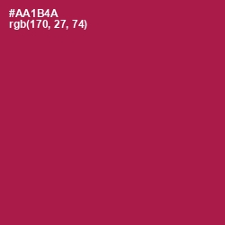 #AA1B4A - Jazzberry Jam Color Image