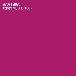 #AA1B6A - Lipstick Color Image