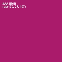 #AA1B6B - Lipstick Color Image