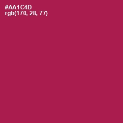 #AA1C4D - Jazzberry Jam Color Image