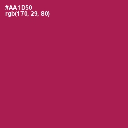 #AA1D50 - Jazzberry Jam Color Image