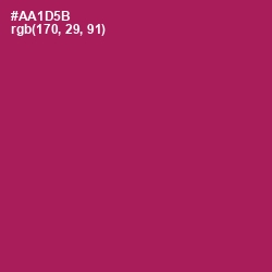 #AA1D5B - Jazzberry Jam Color Image