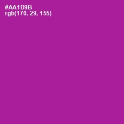 #AA1D9B - Violet Eggplant Color Image