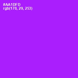 #AA1DFD - Electric Violet Color Image