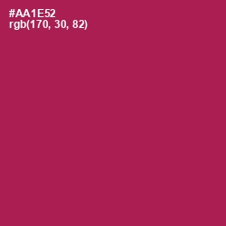 #AA1E52 - Jazzberry Jam Color Image