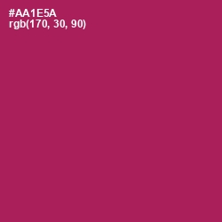 #AA1E5A - Jazzberry Jam Color Image