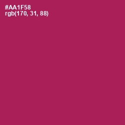 #AA1F58 - Jazzberry Jam Color Image