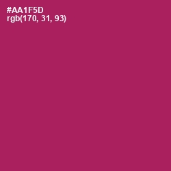 #AA1F5D - Jazzberry Jam Color Image