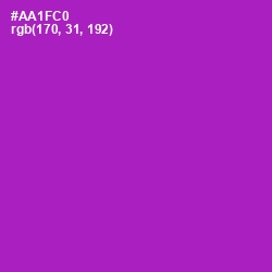 #AA1FC0 - Electric Violet Color Image
