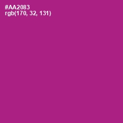 #AA2083 - Medium Red Violet Color Image