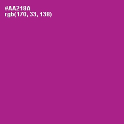 #AA218A - Medium Red Violet Color Image
