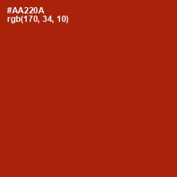 #AA220A - Tabasco Color Image